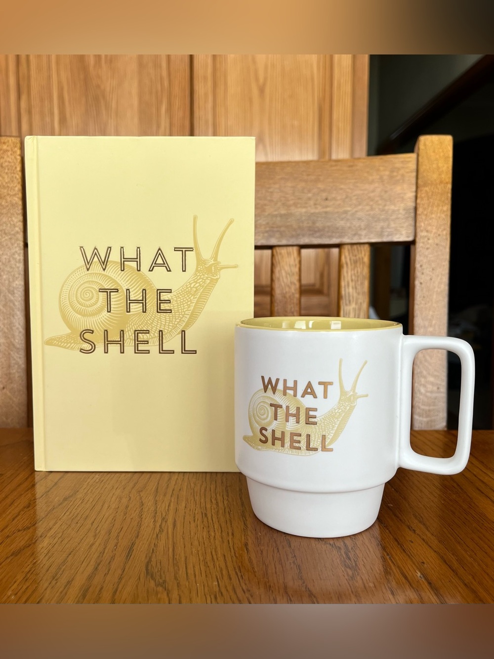 “WHAT THE SHELL” Vintage Sass Mug and Notebook/Journal set. New